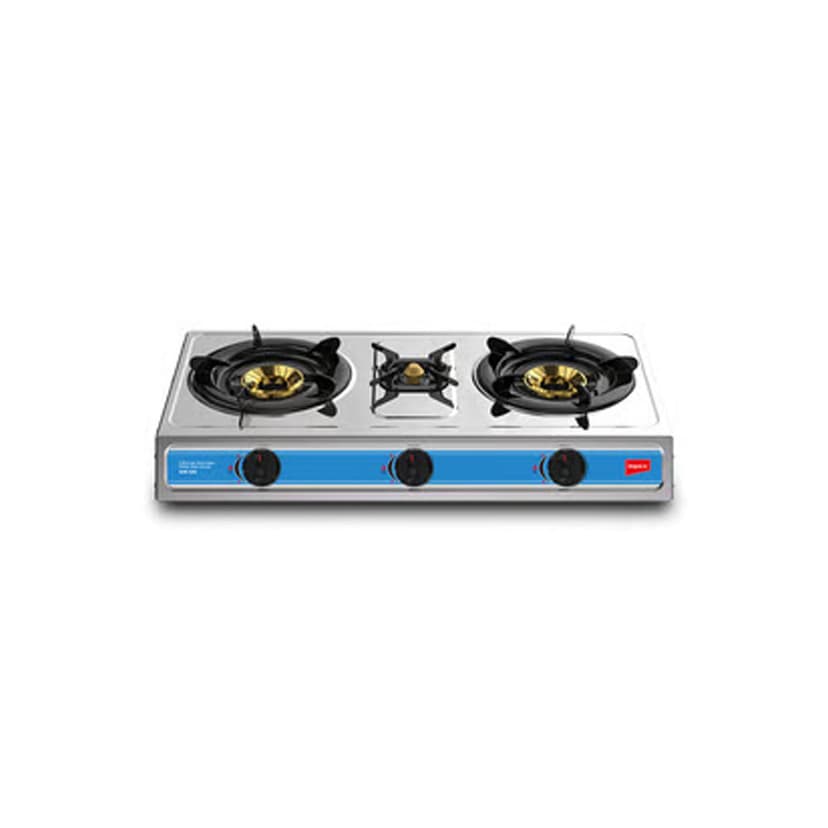 Impex Stainless Steel Gas Burner 3 Burner
