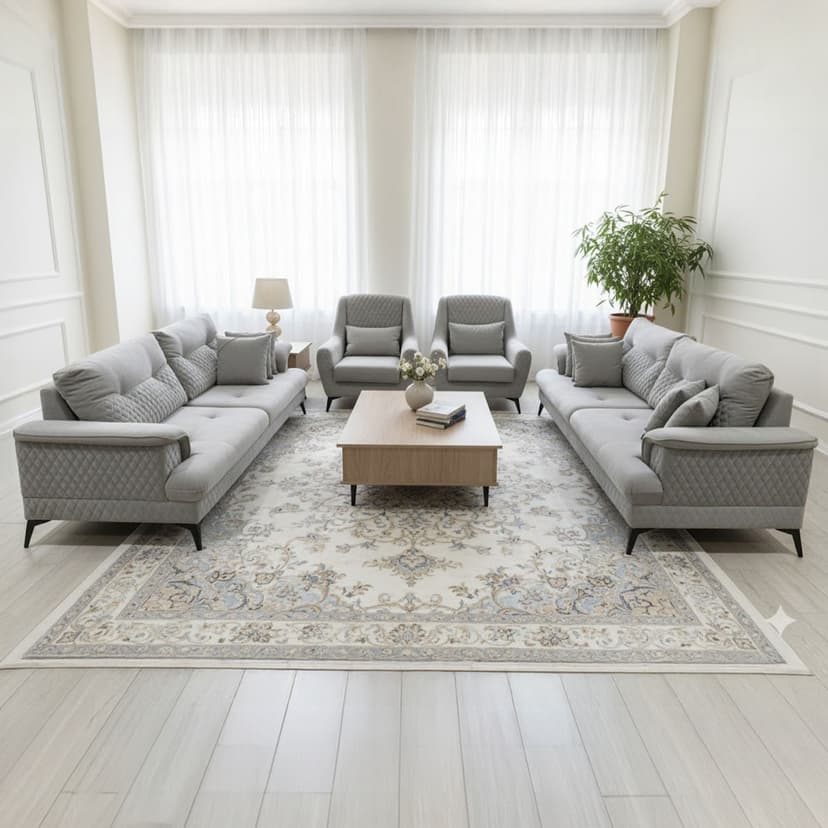 Armania Modern Sofa Set 3+3+1+1