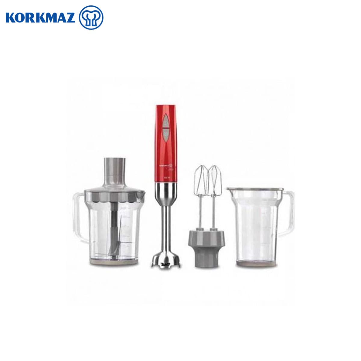 Korkmaz Hand Blender Set Red-A445-04