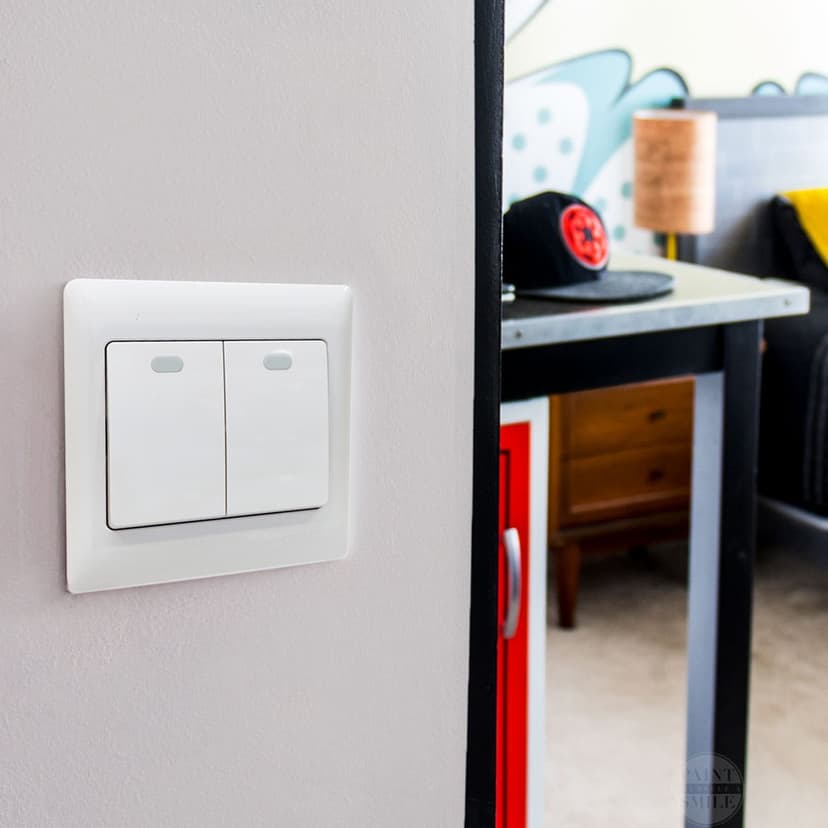 2 Gang 1 Way Switch 10A 250V