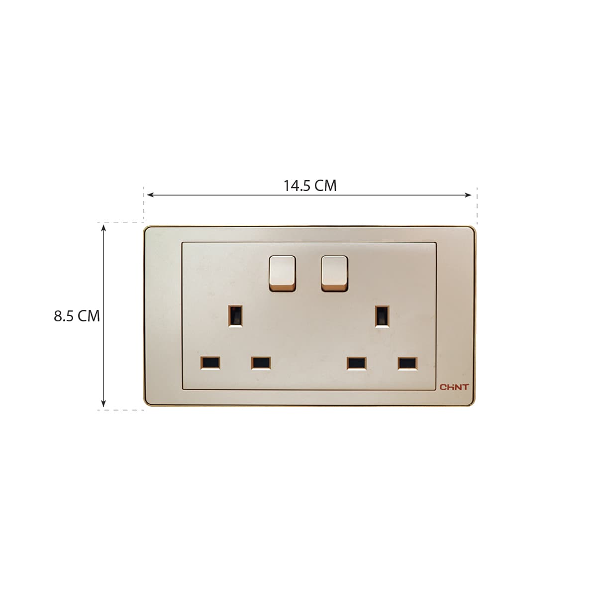 Switch Double Skt 13A 250V 10Y