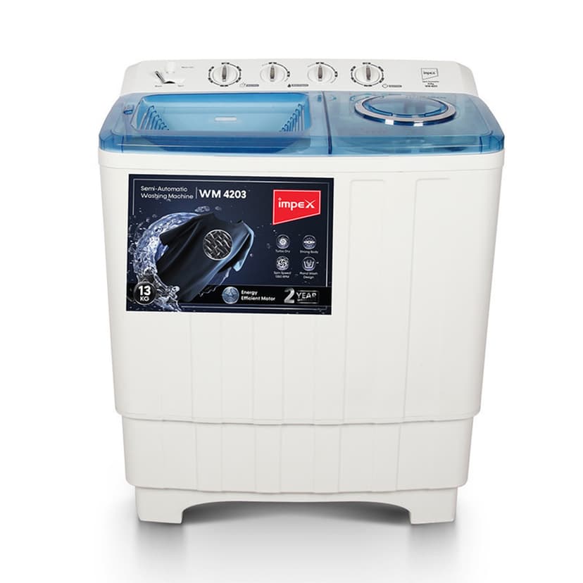 Impex Semi-Automatic Washing Machine 13kg