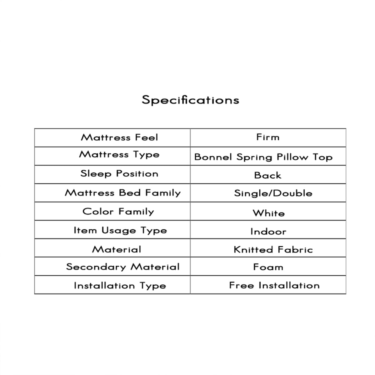 Mattress Supreme-150 X 200 CM